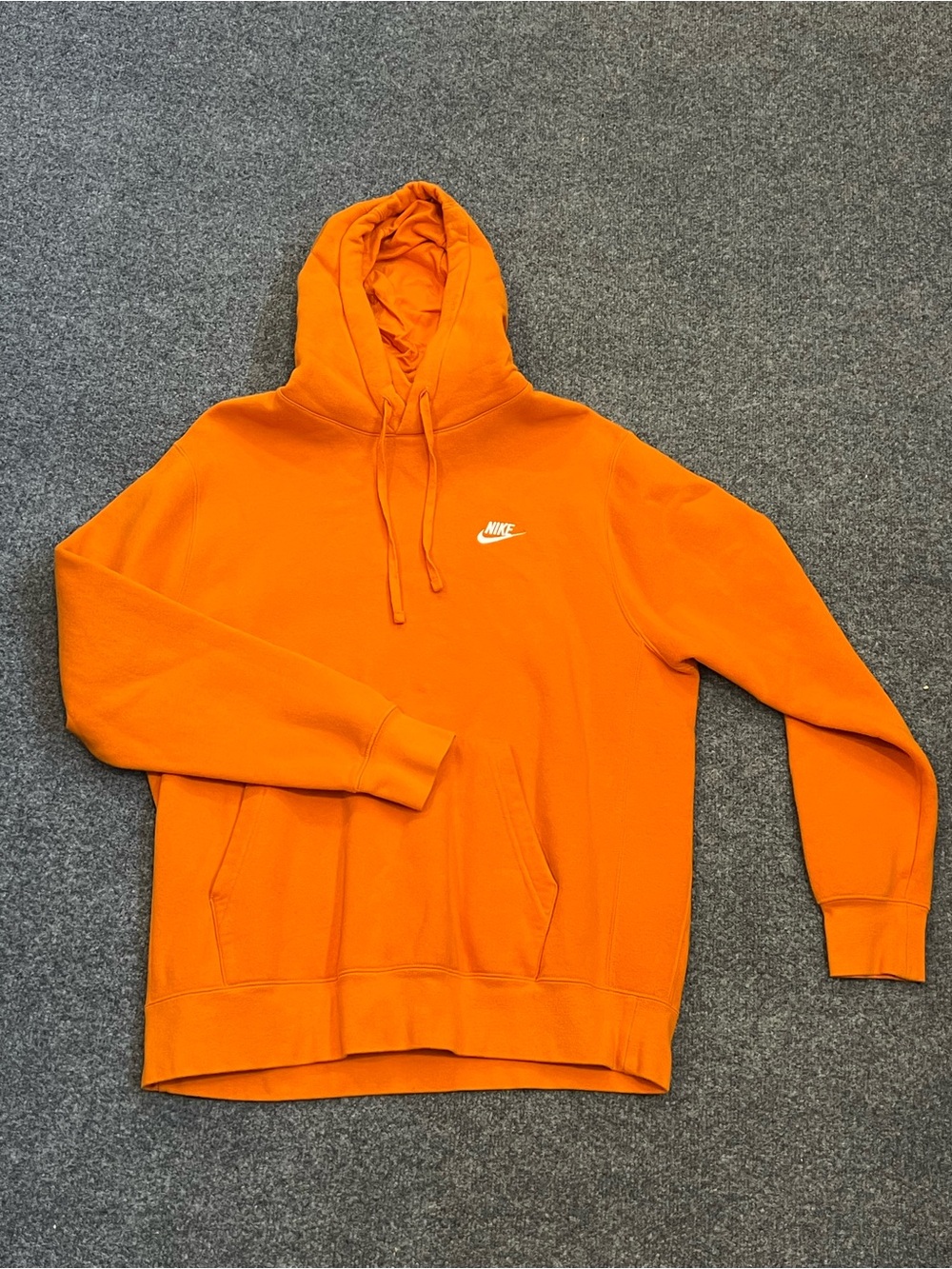 Nike Men’s Orange Hoodie, Large